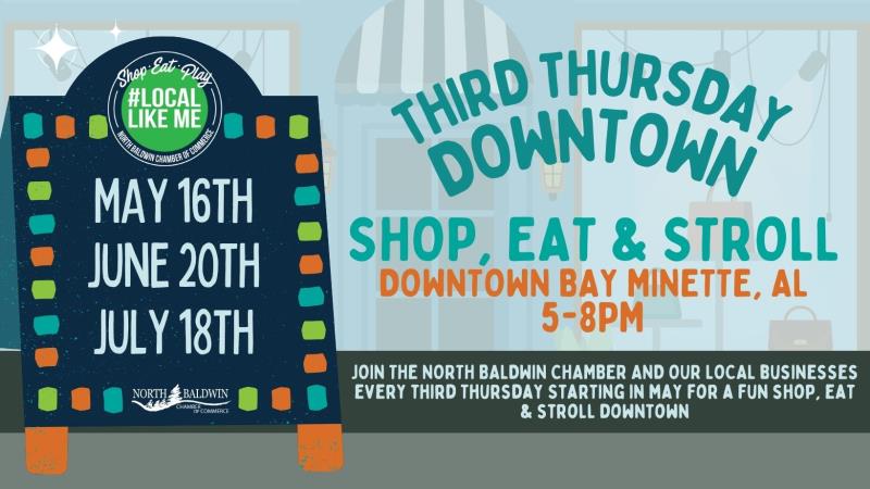 Shop, Eat & Stroll - Third Thursday Downtown!